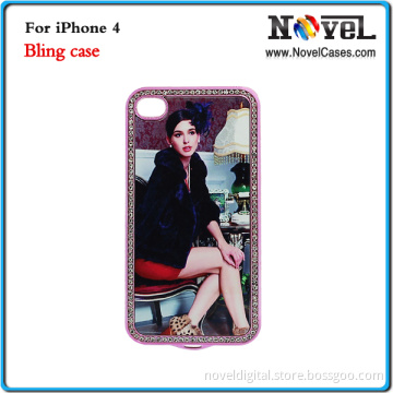 Diamond Phone Case for iPhone4/4s/Sublimation Blank Phone Case